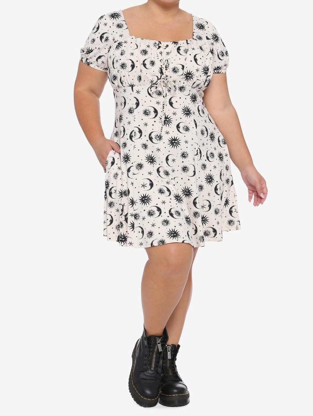 Celestial Sepia Empire Dress Plus Size Xlarge New Without Tags